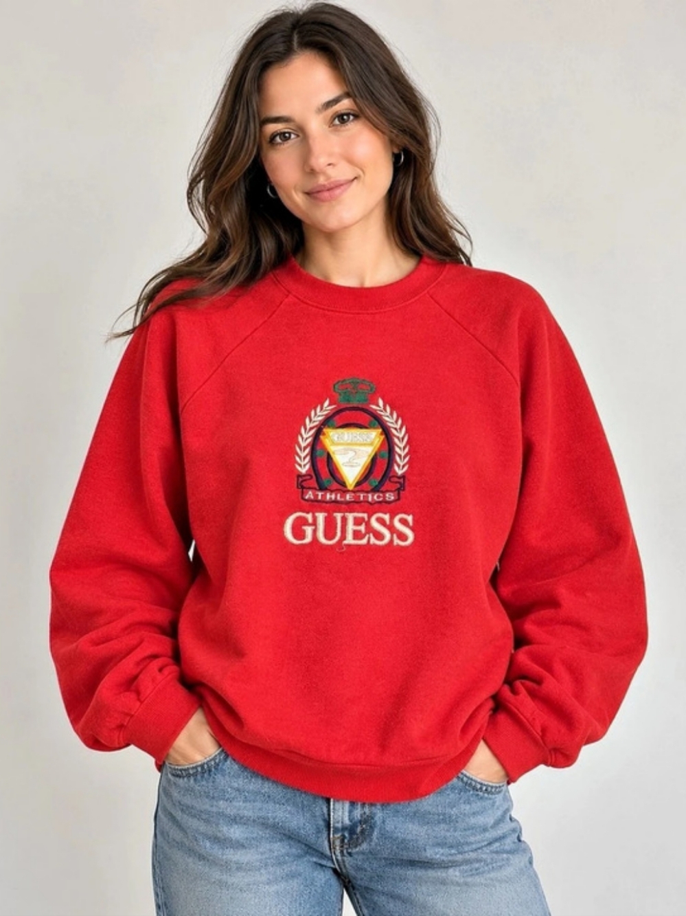 Guess Vintage Guess Athletics Embroidered Sweatshirt Vintage Athletics